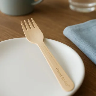 Great to Go Houten Wegwerp Bestek Set 300-delig