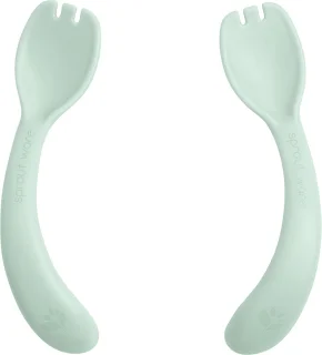 green sprouts baby sporks plant-plastic 2 stuks sage