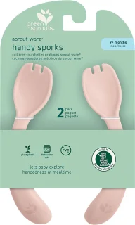 green sprouts baby sporks plant-plastic 2 stuks sage
