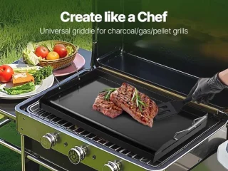 Grillplaat Koolstofstaal Rechthoekig 605x360 mm