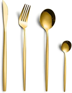 Harmony Bestekset 18-delig Goud Edelstaal