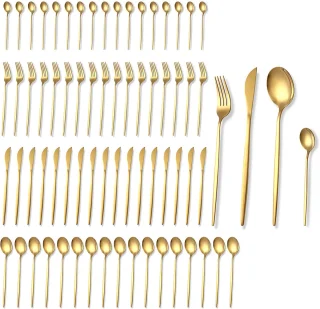 Harmony Bestekset 18-delig Goud Edelstaal