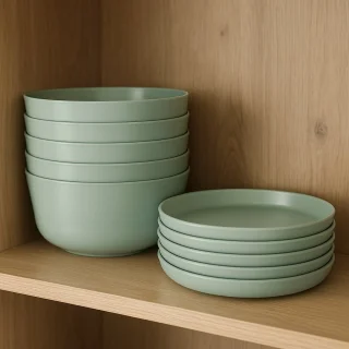 HEM Picknickserviesset 24-delig 6-persoons – Groen