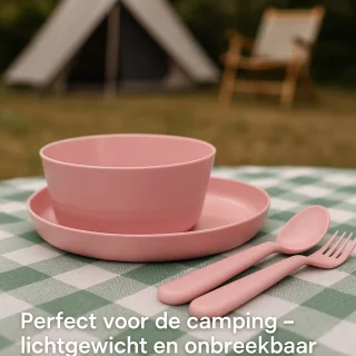 HEM Serviesset 24-delig 6-persoons Roze