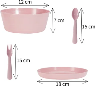 HEM Serviesset 24-delig 6-persoons Roze