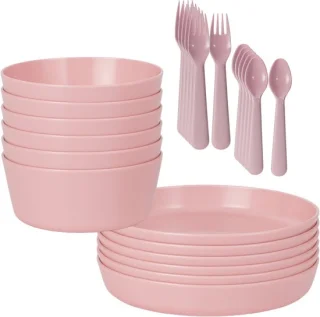 HEM Serviesset 24-delig 6-persoons Roze