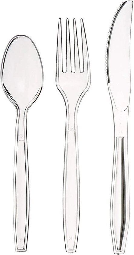 Herbruikbare Messen Transparant 19 cm 100 stuks review