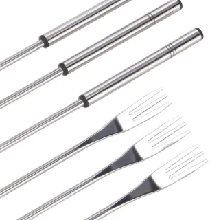 HI Fondue vorken 12 stuks 26 cm roestvrijstaal