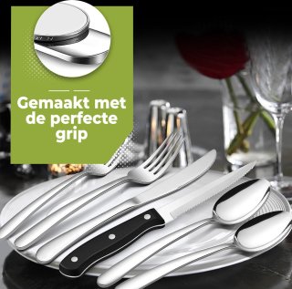 HI NATURE™ Bestekset 36-delig voor 6 personen zilver