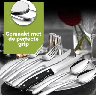 HI NATURE™ Bestekset 36-delig voor 6 personen zilver