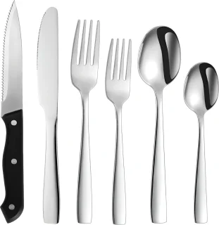 HI NATURE™ Bestekset 36-delig voor 6 personen zilver