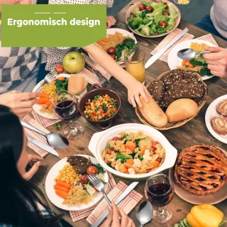 HI NATURE™ Bestekset 72-delig 12-persoons 18/10 RVS