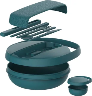 HIP OBP Clutch Lunchbox Groen met Bestekset