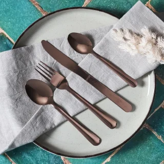 Home Deco Factory Bestekset 16-delig koper