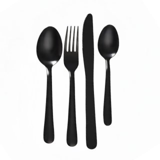 De Home Deco Factory Bestekset 16-delig zwart in één oogopslag