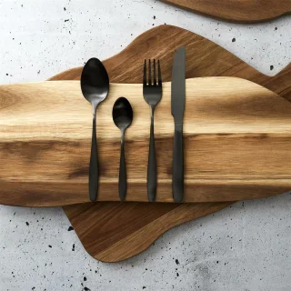 Home Deco Factory Bestekset Tableware 32-delig Zwart RVS 8-persoons