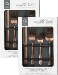 Home Deco Factory Bestekset Tableware Collection 32-delig RVS Koper 8 personen