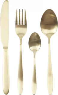 Home Deco Factory Tableware 16-delig Goud RVS