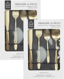 Home Deco Factory Tableware 32-delig Bestekset Goud RVS 8 Personen