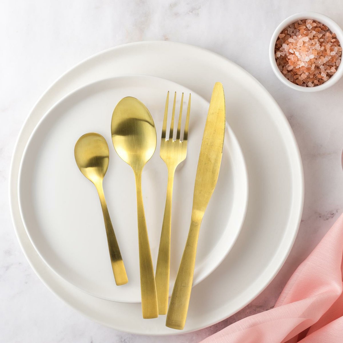 Home Deco Factory Tableware Collection Bestekset 48-delig Goud RVS 12 personen