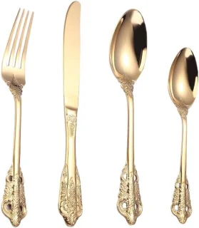 Home & Marker LUXCUTLERY Bestekset Goud 24-Delig