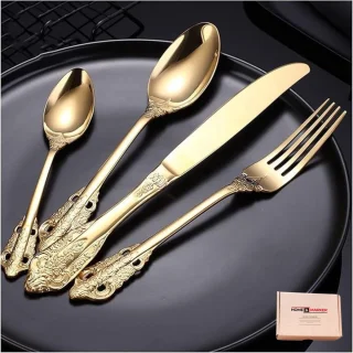 Home & Marker LUXCUTLERY Bestekset Goud 24-Delig