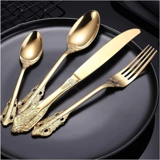Home & Marker LUXCUTLERY Bestekset Goud 24-Delig