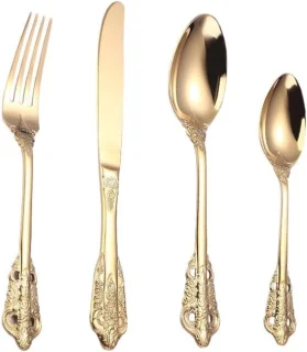Home & Marker LUXCUTLERY Bestekset Goud 24-Delig