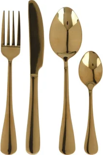 Homecookingchef Bestekset Goud 16-delig