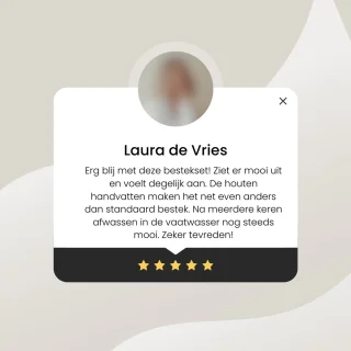 HomeEssence Bestekset 24-delig met Houten Handvat