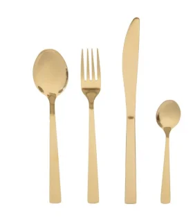 HOMLA bestekset FABRO goud 24-delig