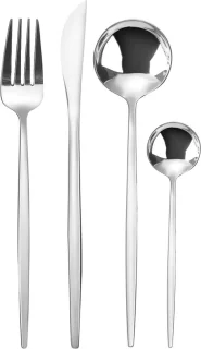 House of Husk Bestekset 24-delig RVS Zilver