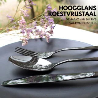 House of Husk Bestekset 30-delig Zwart