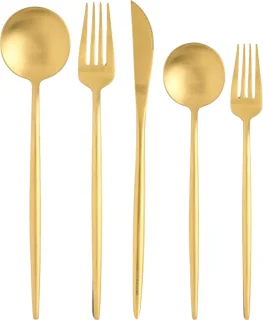 House of Husk Bestekset 5-Delig Mat Zilver RVS