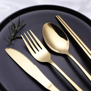 House of Husk Reisbestekset 7-delig RVS Goud