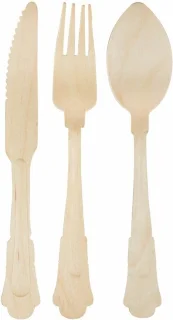 Houten Bestek Set 48-delig Klassiek