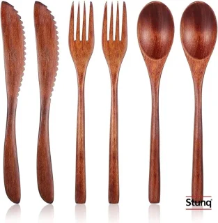 De Houten bestekset 6-delig in één oogopslag