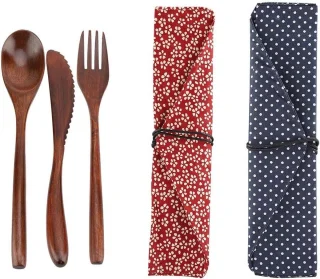 Houten Eetgerei Set - Lepels en Vorken