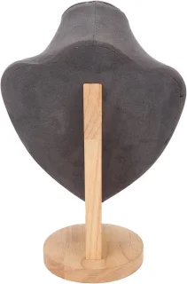 Houten Kraag Display Stand Grijs - Stijlvol & Stevig