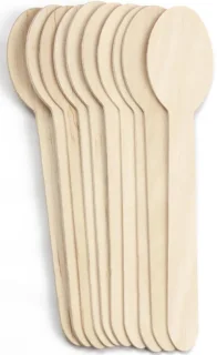 Houten lepels 160 mm - 100 stuks
