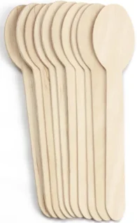 Houten lepels 160 mm - 100 stuks