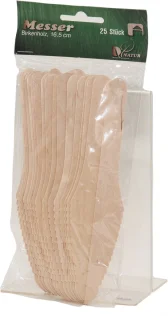 Houten wegwerp bestek 300-delig 16 cm berkenhout