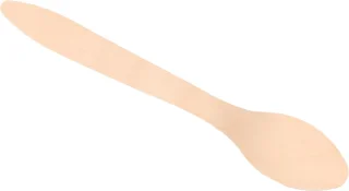 Houten wegwerplepels 25 stuks 18 cm