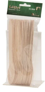 Humbert wegwerp bestek hout 150-delig 18 cm