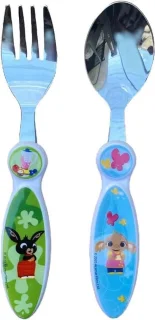 I LOVE SHOPPING BING 2-delige bestekset lepel en vork