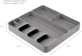 Ibenzoa besteklade organizer grijs