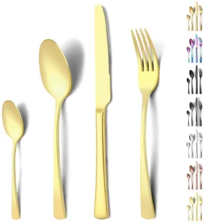 Ibenzoa Elegant 24-delige Bestekset voor 6 Personen
