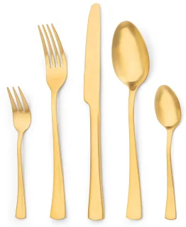 Ibenzoa Elegant 30-delige Gouden Roestvrijstalen Bestekset voor 6 Personen
