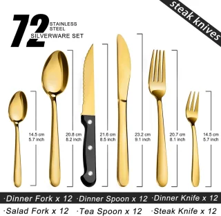 Ibenzoa® Elegante 72-delig bestekset