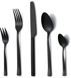 Ibenzoa Elegante Zwart Bestekset 30-delig voor 6 Personen
